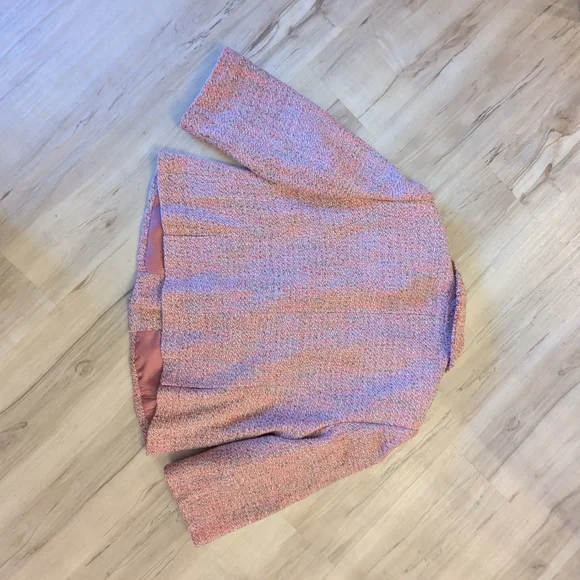 The Limited Pink Tweed Bouclé Blazer Jacket - Picture 6 of 6